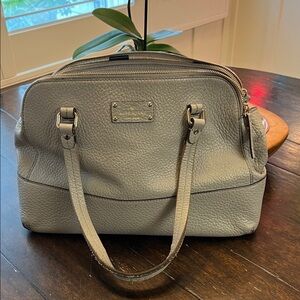 Kate Spade Gray Leather Handbag